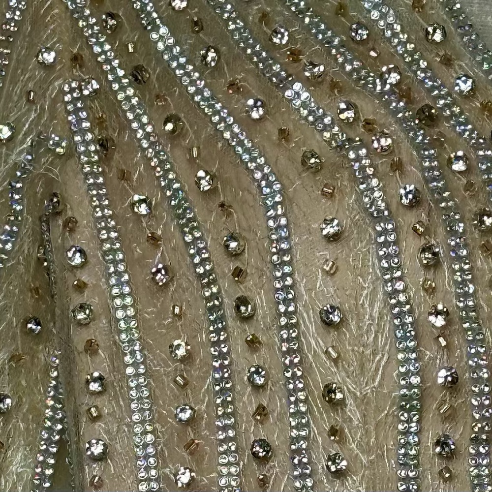 Terani Embellished Beaded Evening Prom Gown - Picture 3 of 6